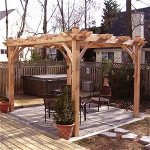 Outdoor Living Today BZ810 8-ft x 10-ft Cedar Breeze Pergola