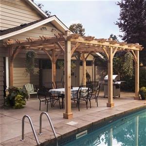 Outdoor Living Today BZ1220 12-ft x 20-ft Cedar Breeze Pergo