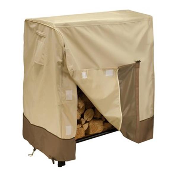 Classic Accessories Veranda 48-in Log Rack Cover - Polyester - Beige