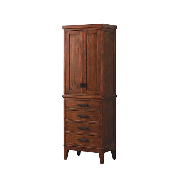 Avanity Madison 24-in W x  71-in H x 16-in D Freestanding Linen Cabinet in Tobacco