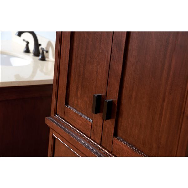 Avanity Madison 24-in W x  71-in H x 16-in D Freestanding Linen Cabinet in Tobacco