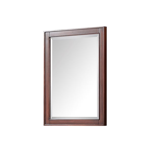 Avanity Madison 24-in W x 32-in H Tobacco Framed Rectangular Wall Mirror