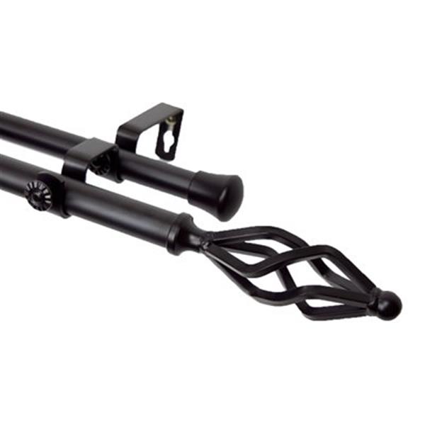 Rod Desyne Modern Marquise Double Curtain Drapery Hardware,4