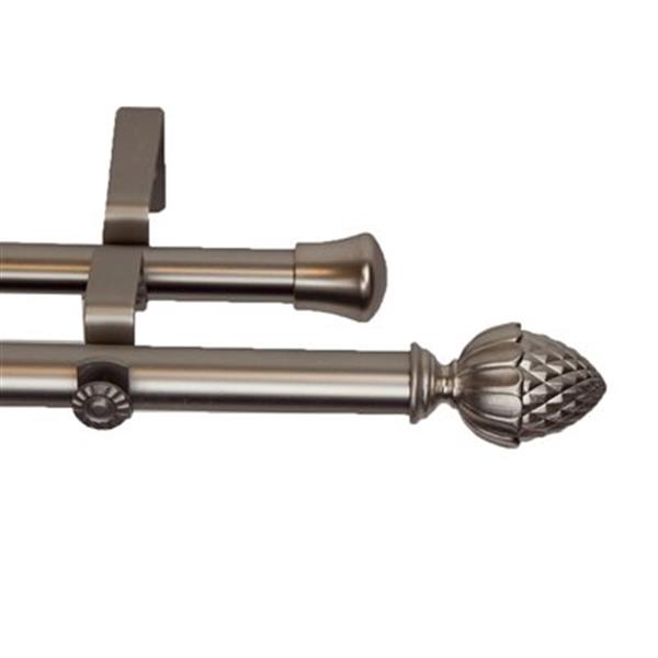 Rod Desyne Modern Acorn Double Curtain Drapery Hardware 4767 4767