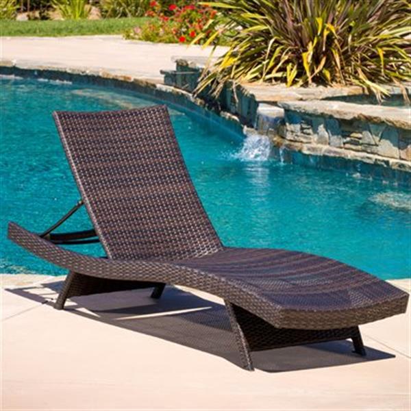 Best Ing Home Decor Toscana Outdoor, Wicker Outdoor Chaise Lounge Chair