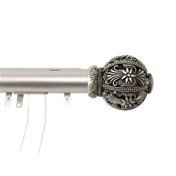 Disney Traverse Rods Rod Desyne Elite Lacey Decorative Traverse Rod with Sliders DTS-23-845 ...