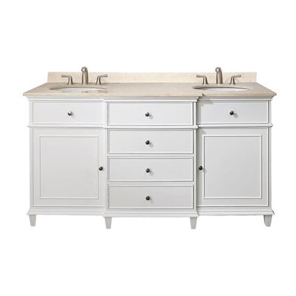 Avanity Windsor 60in Double Bathroom Vanity with Countertop RONA