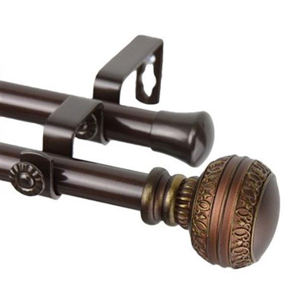 Rod Desyne Ornament Double Curtain Rod,4702-997