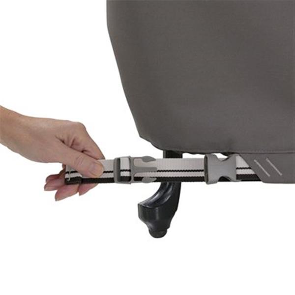 Classic Accessories Ravenna 50-in Patio Bench Cover - Polyester - Dark Taupe