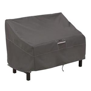 Classic Accessories Ravenna 50-in Patio Bench Cover - Polyester - Dark Taupe