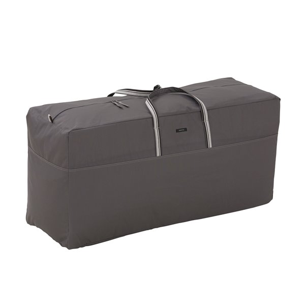 Sac de rangement pour housses et coussins de patio Ravenna taupe foncé en polyester de Classic Accessories