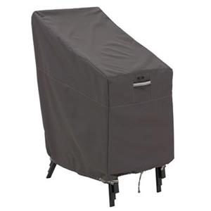 Classic Accessories Ravenna 25.5-in Stackable Patio Chair Cover - Polyester - Dark Taupe