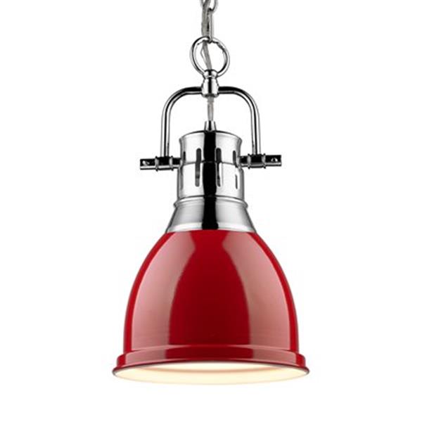 Golden Lighting 3602-S Duncan 1 Light Mini Pendant,3602-S CH