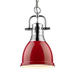 Golden Lighting 3602-S Duncan 1 Light Mini Pendant,3602-S CH