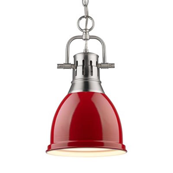 Golden Lighting 3602-S Duncan 1 Light Mini Pendant,3602-S PW