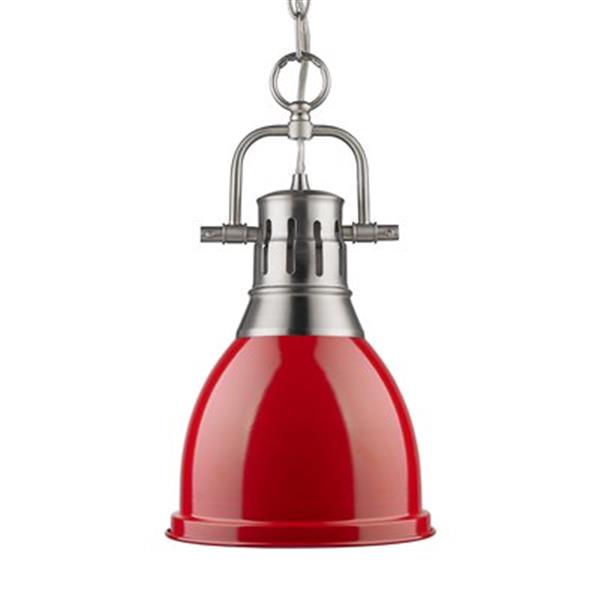 Golden Lighting 3602-S Duncan 1 Light Mini Pendant,3602-S PW