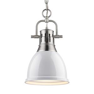 Golden Lighting 3602-S Duncan 1 Light Mini Pendant,3602-S PW