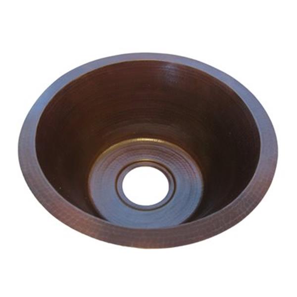 Novatto TCB-001AN Managua Round Copper Bar and Prep Sink wit