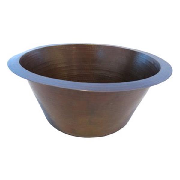 Novatto TCB-001AN Managua Round Copper Bar and Prep Sink wit