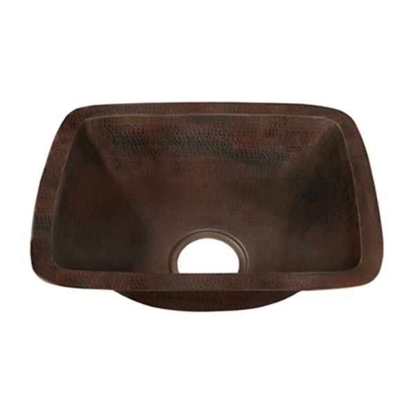 Novatto TCB-002AN Cordoba Rectangle Copper Bar and Prep Sink