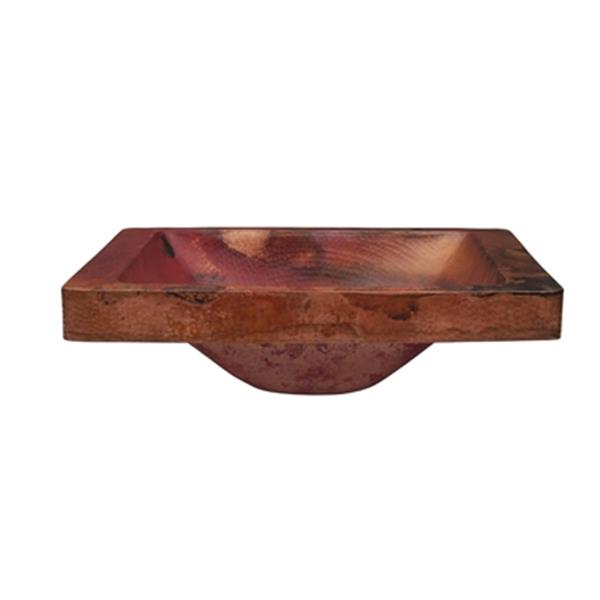 Novatto Santa Cruz Rectangle Surface Mount Copper Sink,TCU-0