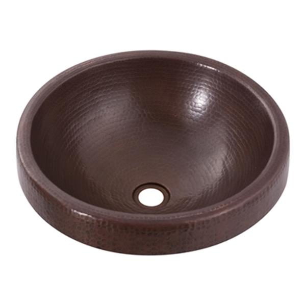 Novatto Granada Round Surface Mount Copper Sink,TCU-014AN