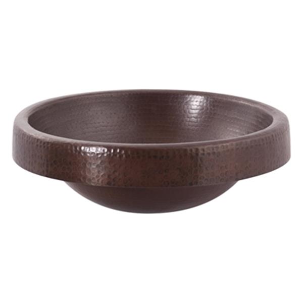 Novatto Granada Round Surface Mount Copper Sink,TCU-014AN