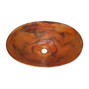 Novatto Bilboa Oval Copper Bath Vessel Sink,TCV-003NA