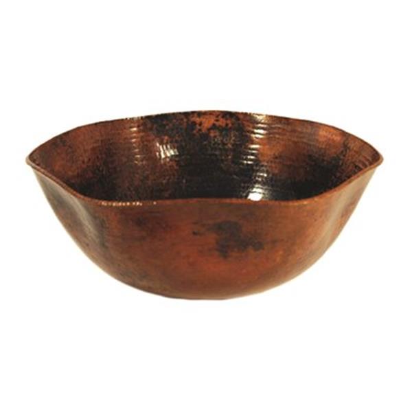 Novatto Andulusia Pentagon Shaped Copper Bath Vessel Sink,TC