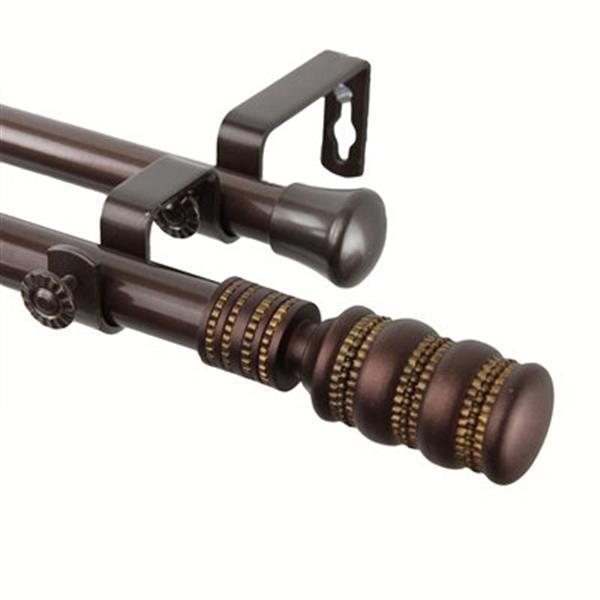 Rod Desyne Dollop Double Curtain Rod,4709-997