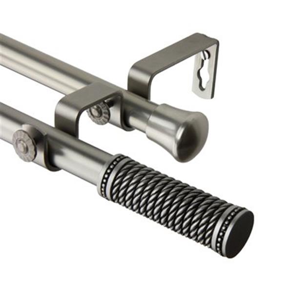 Rod Desyne Threaded Double Curtain Rod,4711-995 | RONA