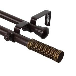 Rod Desyne Threaded Double Curtain Rod,4711-997