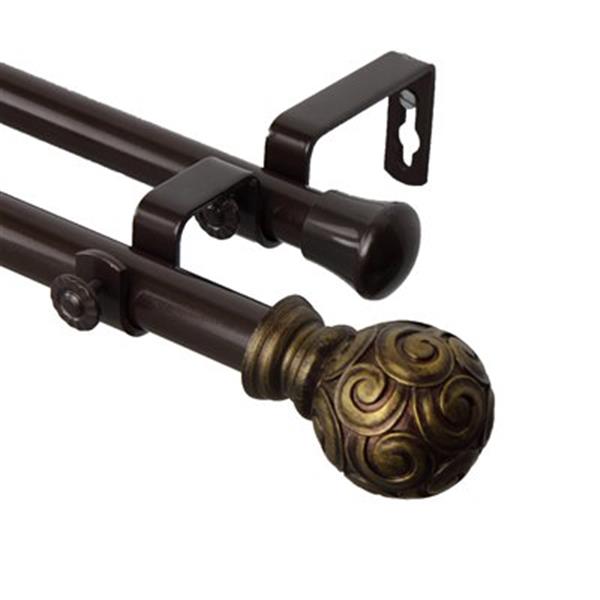 Rod Desyne Bonbon Double Curtain Rod,4717-997