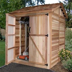 Outdoor Living Today Maximizer Storage Shed- 6' x 6' - Cedar