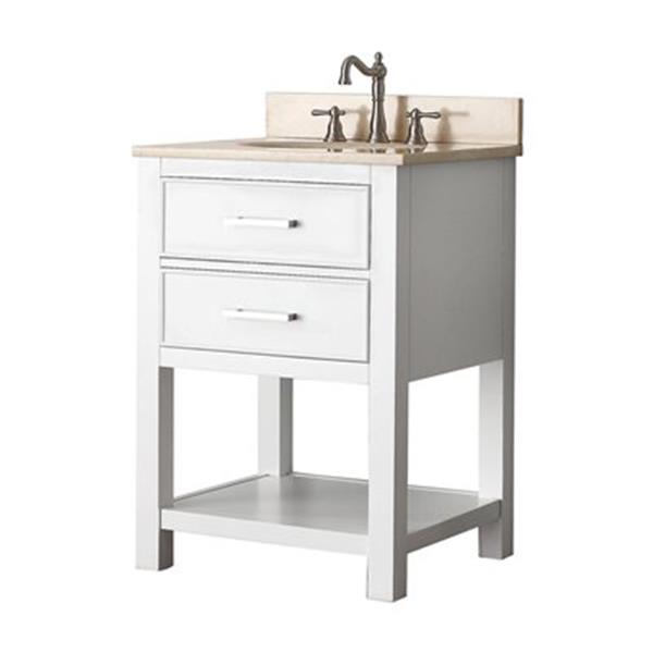 Avanity Brooks 24-in Bathroom Vanity Combo,BROOKS-VS24-WT-B