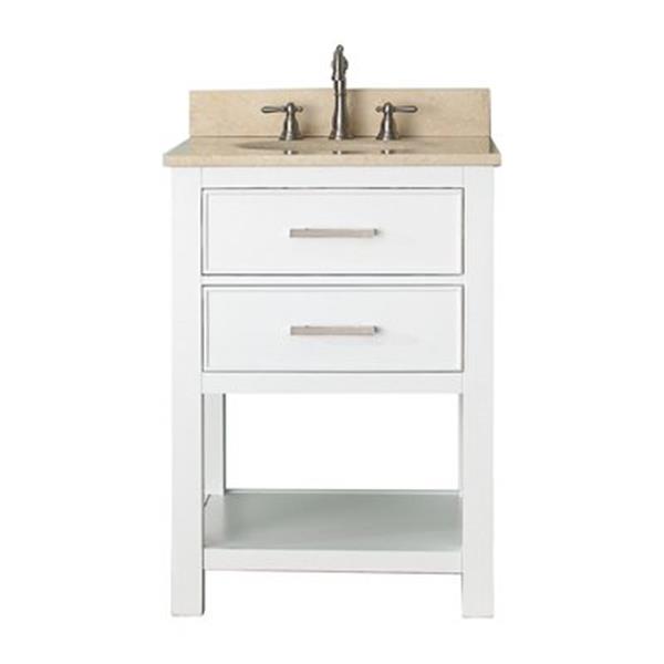 Avanity Brooks 24-in Bathroom Vanity Combo,BROOKS-VS24-WT-B | RONA