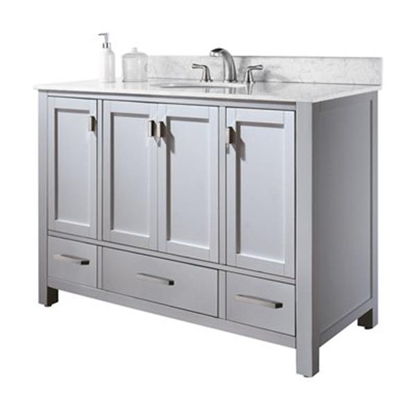 Avanity Modero 48-in White Bathroom Vanity Cabinet