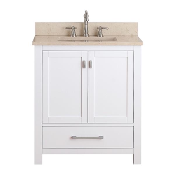 Avanity Modero 30-in Bathroom Vanity Combo,MODERO-VS30-WT-B