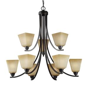 Sea Gull Lighting Parkfield Fluorescent 9-Light Chandelier