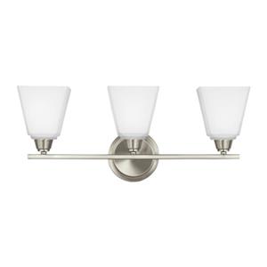 Sea Gull Lighting Parkfield Fluorescent 3 Light Bathroom