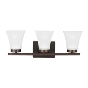 Sea Gull Lighting Bayfield Fluorescent 3 Light Bathroom