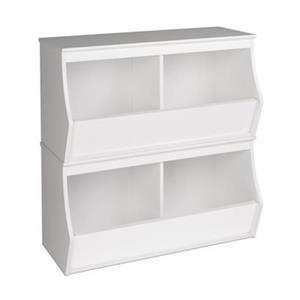 Prepac Monterey Stacked 2-Bin Storage Cubby (Set of 2),WRSD-