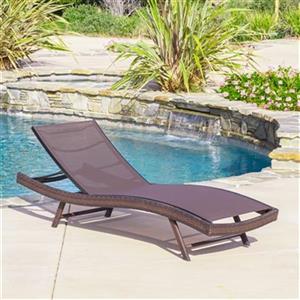Best Selling Home Decor Kauai All Weather Synthetic Mesh Fabric Chaise Lounge