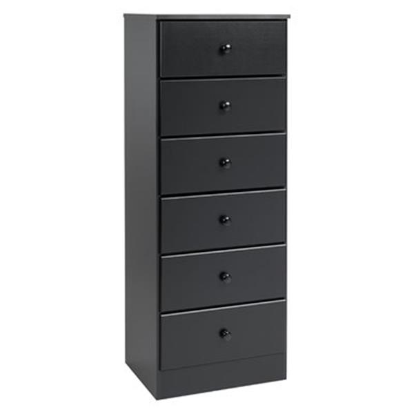 Prepac Furniture Astrid Tall 6-Drawer Chest,BDBH-0401-1