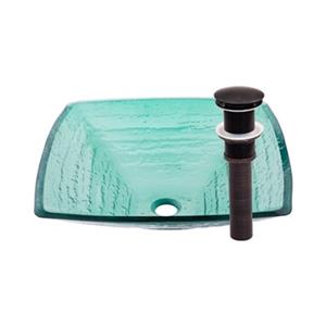 Novatto Sauna Square Vessel Sink Set,TIS-286GORB