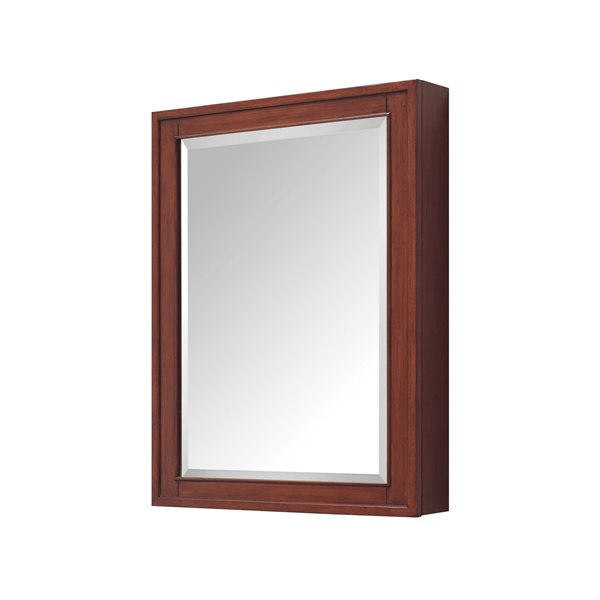 Avanity Madison 24-in x 32-in Tobacco Rectangular Medicine Cabinet with Mirror