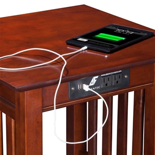 AFI Furnishings Mission End Table with Charger,AH14214