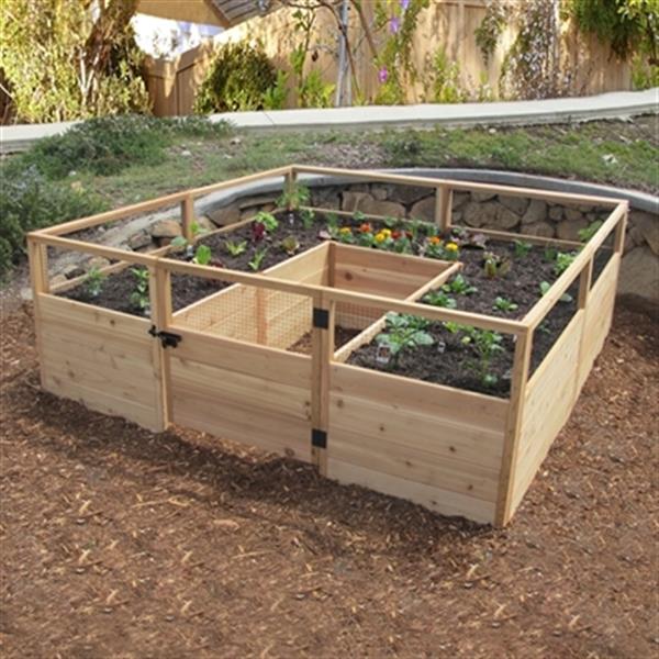 Rb88 8 Ft X Raised Garden Bed, Raised Garden Bed Wood Dimensions