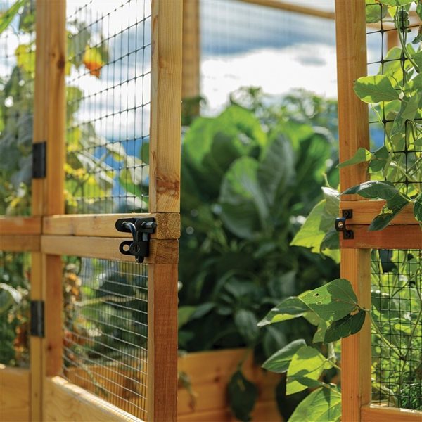 Outdoor Living Today 8-ft x 8-ft Western Red Cedar Garden Bed with Deer Fence Kit