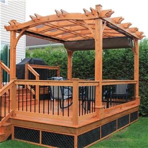 Outdoor Living Today BZ1012ARCHWRC 10-ft x 12-ft Breeze Arch